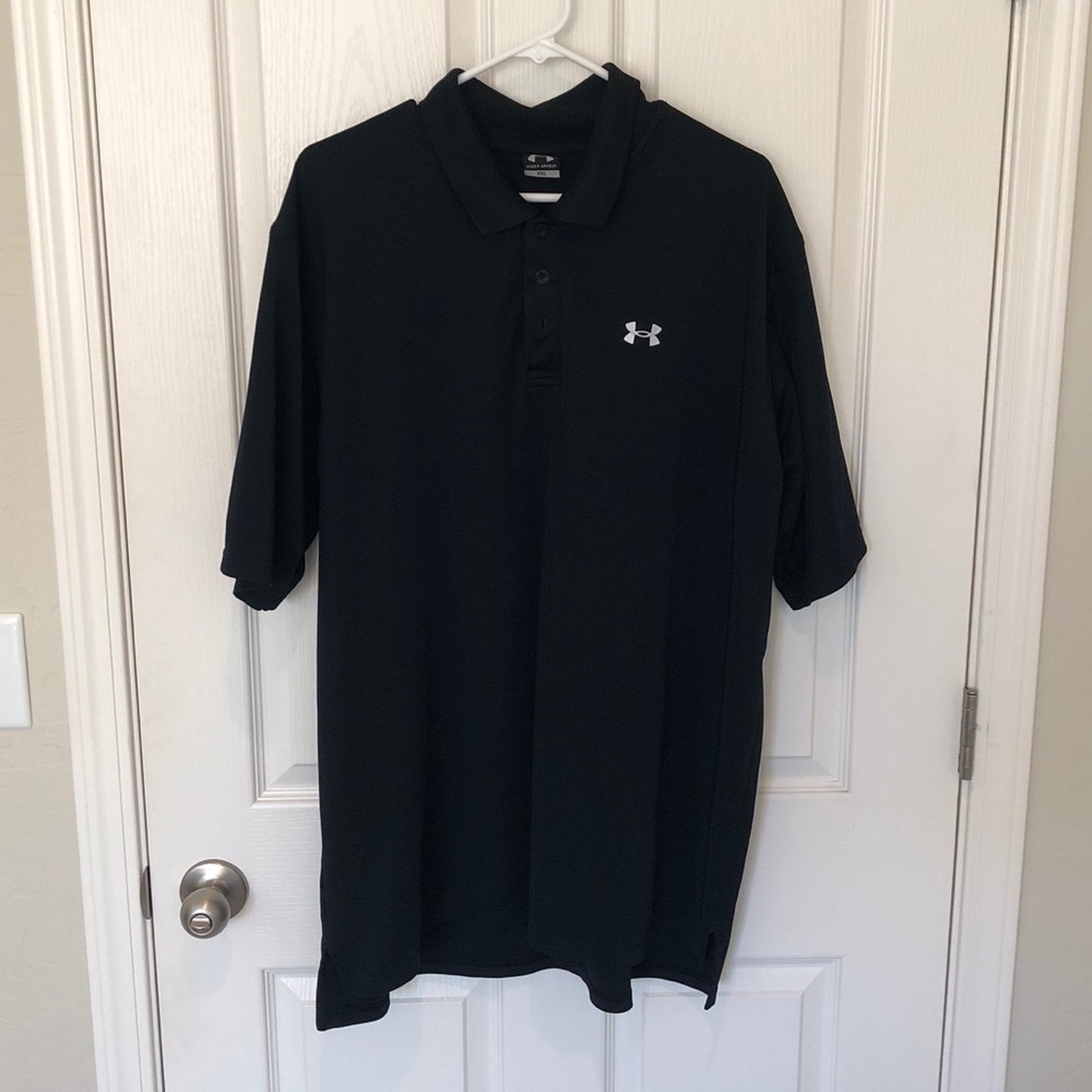 Men’s black Under Armor polo sz XXL